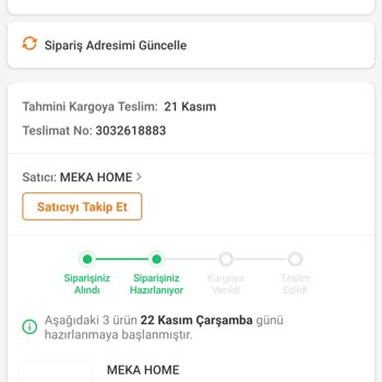 Meka Home Sipariş 13 Gündür Kargoya Verilmiyor!
