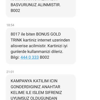 Garanti BBVA Kampanya Katılım Mağduriyeti