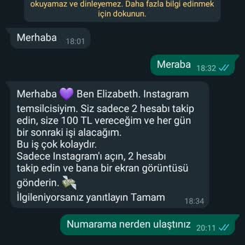 WhatsApp Mesajı Hk.