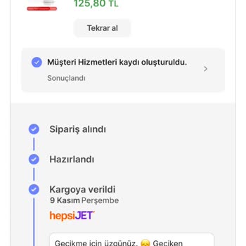 Hepsiburada Ürün Ortada Yok