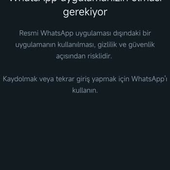 WhatsApp Spamı Aldım