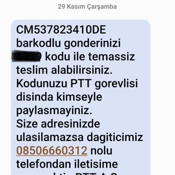 PTT Kargo Kargom Teslim Edilmedi Ve İade Edilmiş
