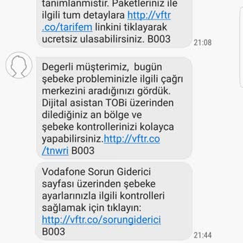 Vodafone Ek Paket Şikayeti