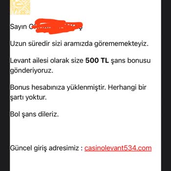 Levant Casino Paramı Aldı