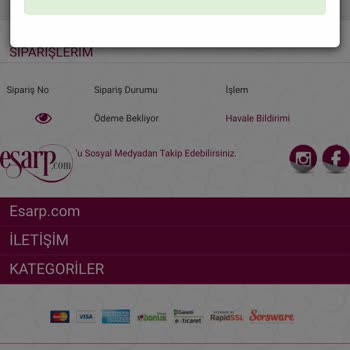 Https://www.esarp.com Ücreti Ödenen Ürünü Göndermedi
