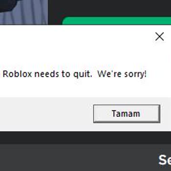 Roblox Saçmalığı Error Veriyor