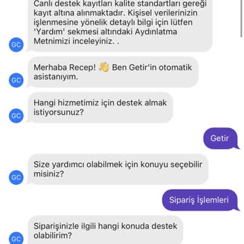 Getirin Eksik Getirdiğini Ürünü (stokta Var) Getirmeme Çabası