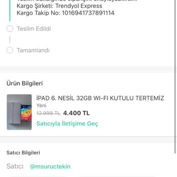 Trendyol Express Yanlış Ürün Gönderimi Ve Kaybolan Kargom.