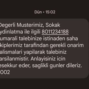 ADM Elektrik Dağıtım Sokak Lambası Arızası