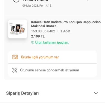 Karaca Züccaciye Hatır Barista Pro Süt Köpürtme Aparatı Bozuldu