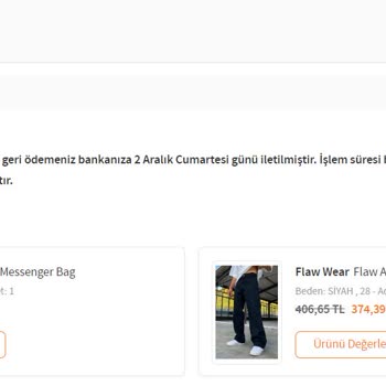 Trendyol 1 Hafta Kargo Süreci Ve Otomatik Sipariş İptali