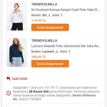 Trendyol Express Ürün İadesi Gerçekleşmedi