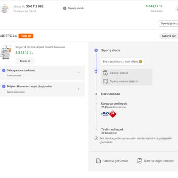 Hepsiburada Alınan Ürünün Gelmemesi