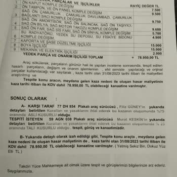 Hepiyi Sigorta Ödeme Yapılmasını İstiyorum