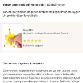 Trendyol Yoruma Kapalı Ürünler
