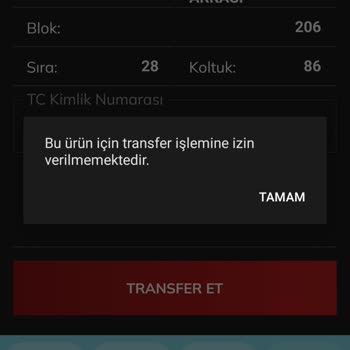 Passolig Bu Ürün İçin Transfer İşlemine İzin Verilmemektedir.