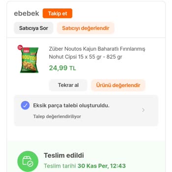 Hepsiburada Ürün Yazıldığı Gibi Gelmedi