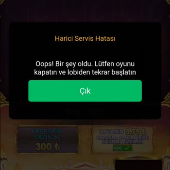 Gates Of Olympus Oops! Bir Şeyler Ters Gitti Hatası