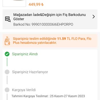 FLO Ayakkabı Sipariş Vereli 2 Hafta Oldu Ancak Kargoya Verilmedi