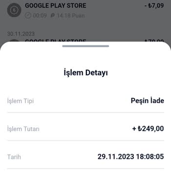 Paycell Peşin İade Hesap