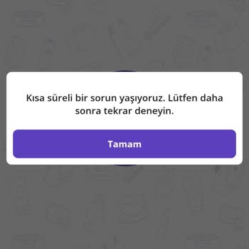 Getir Uygulama Çalışmıyor Hata Veriyor