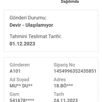 A101 Pişmanlıktır Aman Dikkat