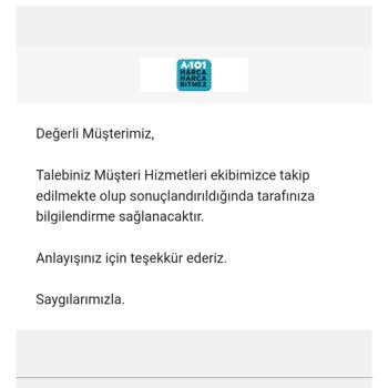 A101 Pişmanlıktır Aman Dikkat