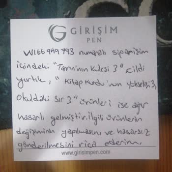 D&R Tarafından Talebim Dışında İşlem Yapılması