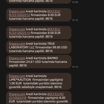 Enpara Şüpheli İşlem / Harcama İtirazı