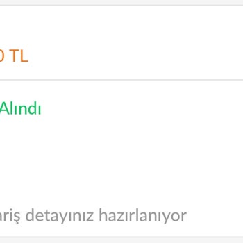 Tuna Parfümeri Trendyol Siparişimin 0 Ürün İçin Hazırlanıyor Diye Görünmesi