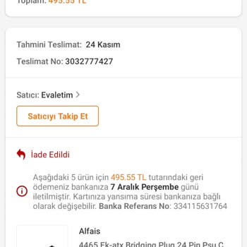Trendyol Ürünlerim Teslim Edilmiyor