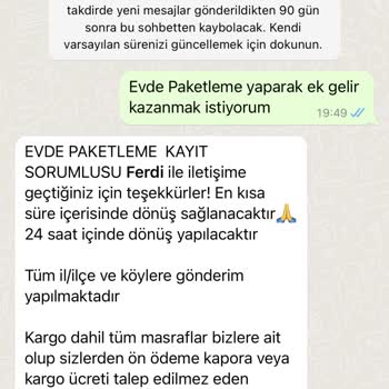 Evde Paketleme Türkiye Şüpheli İş İlanlarına Karşı Kişisel Bilgi Güvenliğim