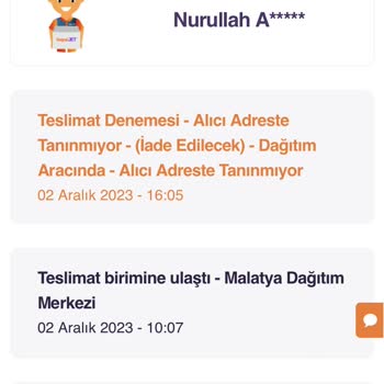 Hepsijet Malatya Ürünü Getirmedi