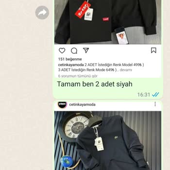 Çetinkaya Moda Dan İstediğim Sipariş Yerine Defolu Ürünler Gönderildi.