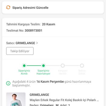 Grimelange Kargoya Teslim Sorunu