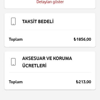 Aksesuar Ve Koruma Bedeli Altında Vodafone Para Talep Etmesi
