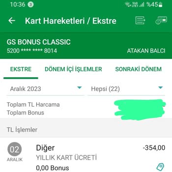 Garanti BBVA Garanti Yıllık Kart Ücreti İptali