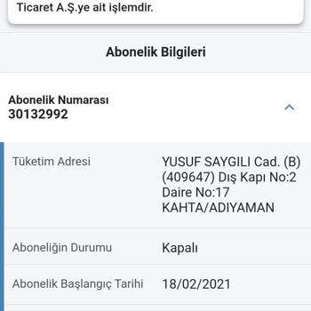 Akmercan Doğalgaz Kapalı Olan Aboneliğe Fatura Geldi