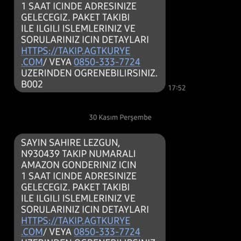 Amazon Ve AGT Kurye Ürün Teslimatı