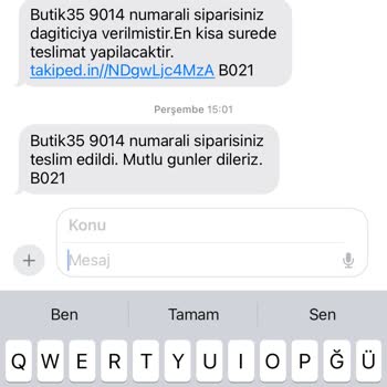 Butik35tl (Instagram) Ürünüm Kısa Geldi Şimdi De Dönüş Yapmıyorlar
