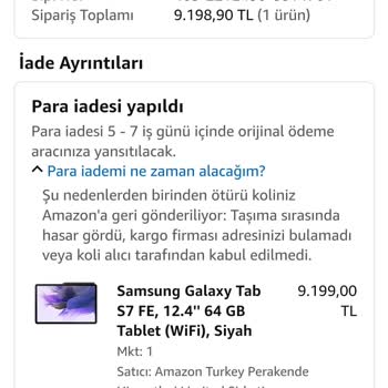 Amazon Tabletimi Kırdı. Öğrenciye Destek Olmalısınız.