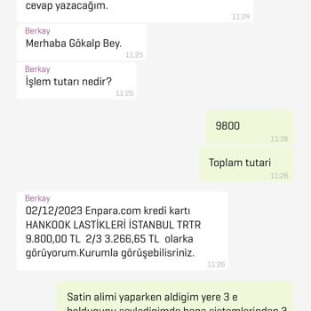 Enpara 3 + 2 Taksit Problemi