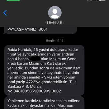 İş Bankası Bilgim Olmadan İşlem Yaptı.