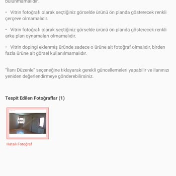 Sahibinden.com Yeni Kural Çıktı Gerekçesiyle İlanı Yayından Kaldırdı