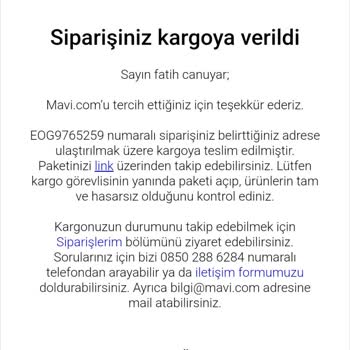 Aras Kargo Mavi Den Mont Aldım Hala Elime Ulaşmadı