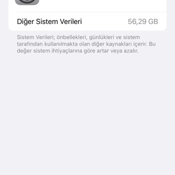 Apple Diğer Sistem Verisi