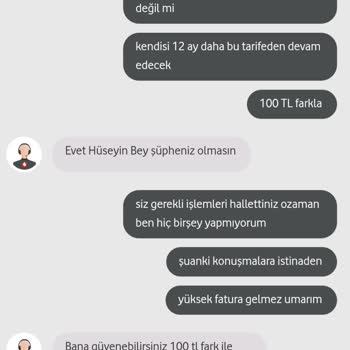 Vodafone Fahiş Fiyat Uygulaması