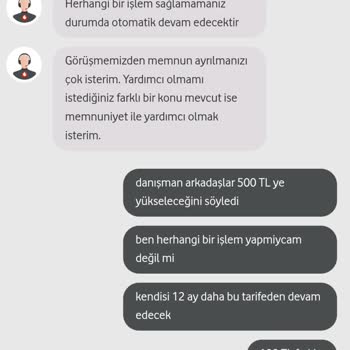 Vodafone Fahiş Fiyat Uygulaması
