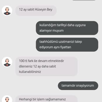 Vodafone Fahiş Fiyat Uygulaması