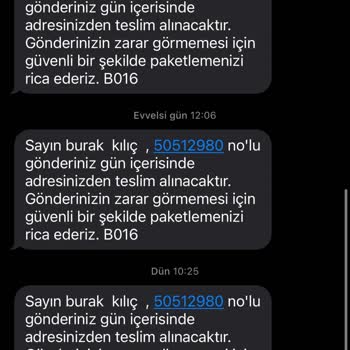 Kolay Gelsin İade Alınacak Kargo